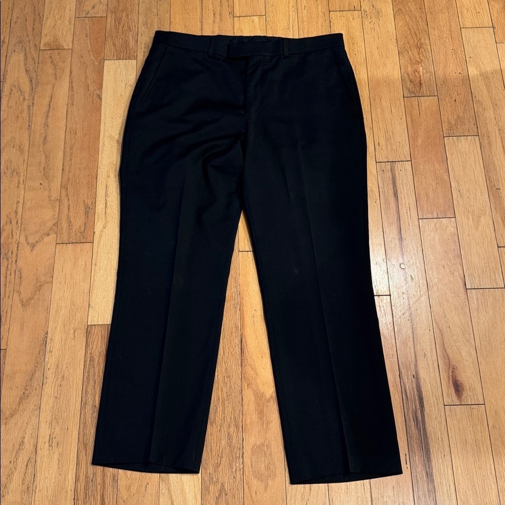 Mens Kenneth Cole | Wool Blend Dress Pant | size 40RxW34 | Black